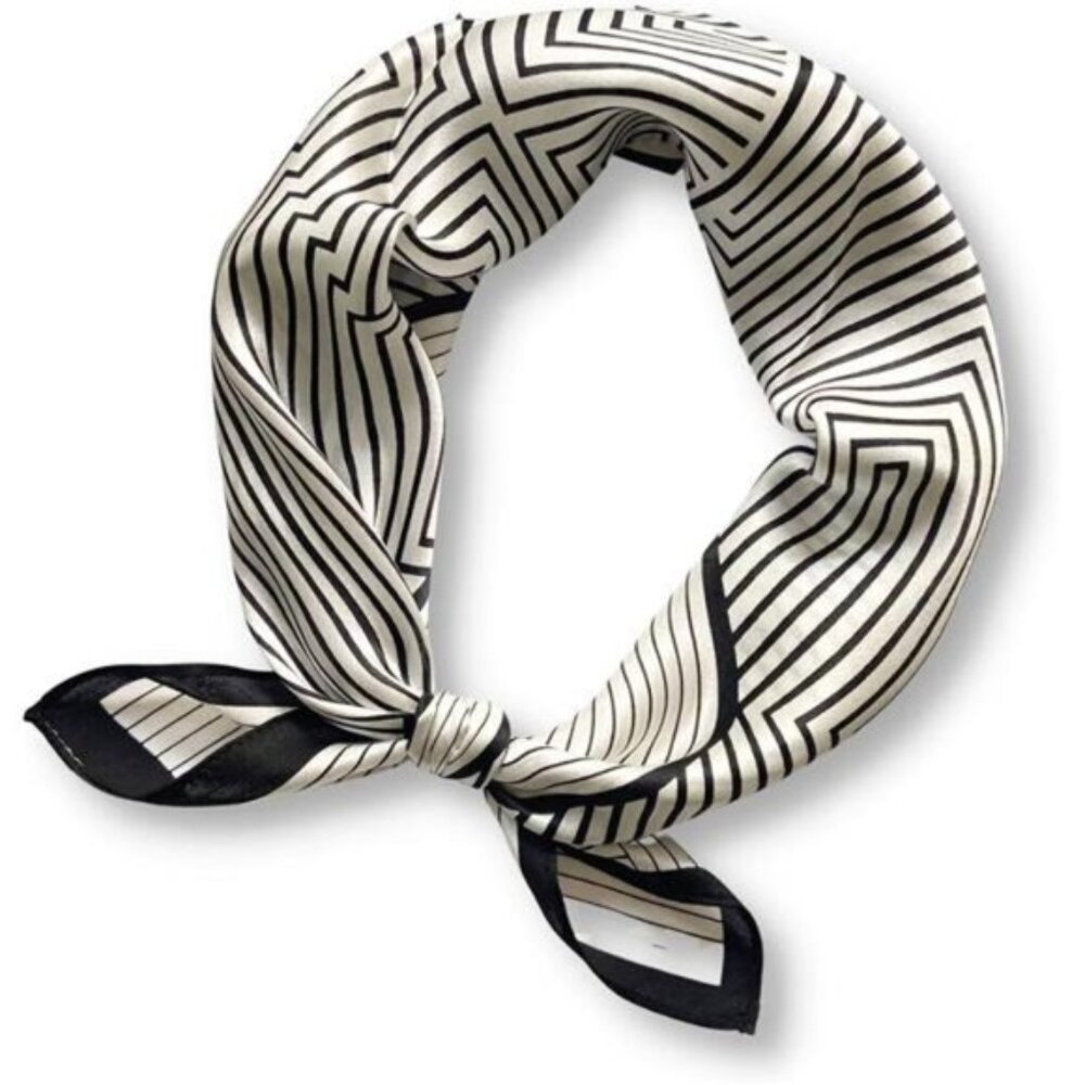 100% Mulberry Silk Neck Scarf 21"x21" Small Square Scarfs for Women